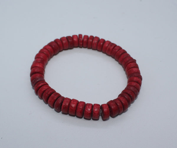 Bracelet from Wood-Beads on elastic