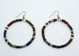 Large Earrings from Beads