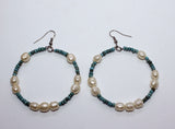 Large Earrings with Fresh Water Pearls