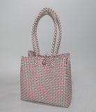Bags from Recycled Plastic (White / Red)