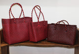 Bags from Recycled Plastic (Red/Black No Lock)
