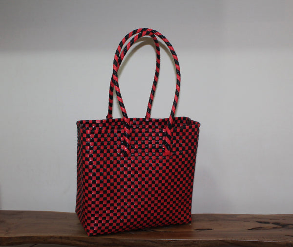 Bags from Recycled Plastic (Red/Black No Lock)