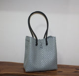Bags from Recycled Plastic (White/Black/Handle)
