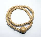Double Elastic Bracelet, from Wooden Beads