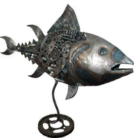 On Stand Fish from Iron Motorbike Parts