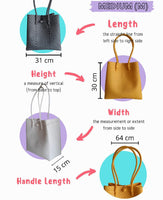 Bags from Recycled Plastic "with inner for" (White / Gold)