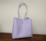 Bags from Recycled Plastic (Purple / White)