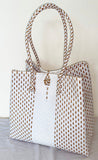 Bags from Recycled Plastic (White-Gold / White)