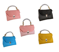 Handbags from Recycled Plastic with Pearl look Handle and Schoolbag Lock