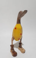 Duck in Yellow with Red Harts and Boots