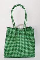 Bags from Recycled Plastic (Green / White)