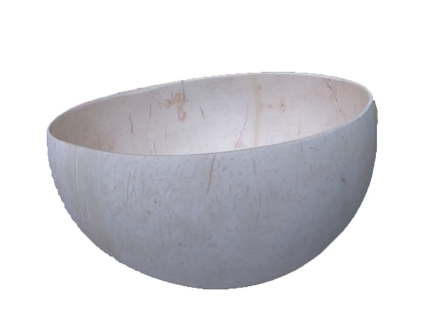 Natural WHITE Coconut Bowl
