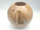 Round bowl vase in Teak Root Wood