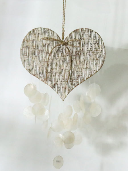 Heart with capiz chime