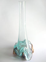 Glass Vase on Wood