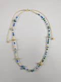 Choker Necklace from Yarn and Artificial Stone