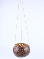Hanging Coco T-Light Round Carved