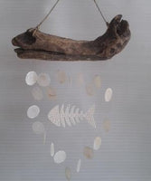 Driftwood chime with fish