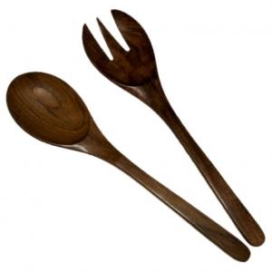 Salad set with 3 grab and long shaft (Rosewood)