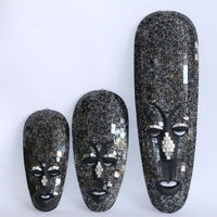 Mask set of 3 Mosaic glass