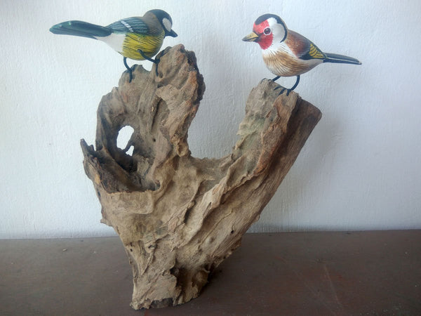Birds on wood (2, 3 or 4)