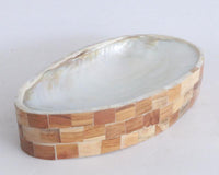 Shell Plate with Resin and Teak wood