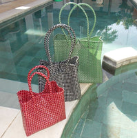 Bags from Recycled Plastic (Green / White)