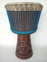 Djimbe Drum with Carving